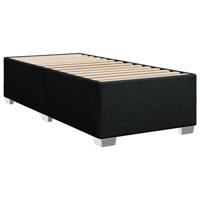 Boxspring met matras stof zwart 140x200 cm - thumbnail