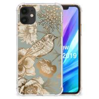 Case voor Apple iPhone 11 Vintage Bird Flowers - thumbnail