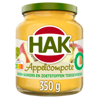 Hak Appelcompote 0% 350g bij Jumbo - thumbnail