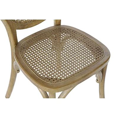 Keukenstoel DKD Home Decor Rotan Elmhout 45 x 42 x 92 cm