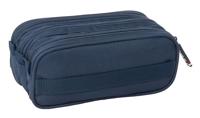 Pennenetui met 3 vakken El Ganso Eclipse Marineblauw 21,5 x 10 x 8 cm - thumbnail