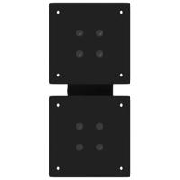 Salontafelpoten 2 st X-vormig 30x(30-31) cm staal zwart - thumbnail