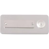 Heidemann 70121 Belplaat Met naambord 1-voudig RVS 24 V/1 A - thumbnail