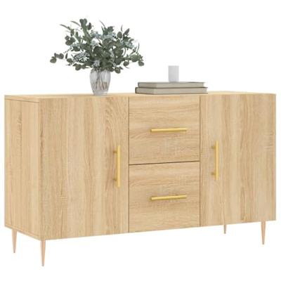Dressoir 100x36x60 cm bewerkt hout sonoma eikenkleurig