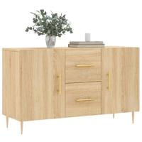 Dressoir 100x36x60 cm bewerkt hout sonoma eikenkleurig - thumbnail