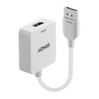 Lindy 38303 video kabel adapter 0,095 m HDMI Type A (Standaard) DisplayPort Wit - thumbnail