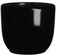 Mica Decorations bloempot Tusca rond 7,5x6,5 cm zwart - thumbnail