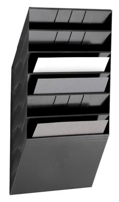 Durable folderhouder Flexiboxx 6 A4 Landscape zwart