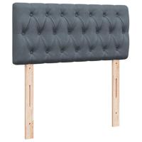 Ottoman bed met matras en LED's 180x200cm fluweel donkergrijs - thumbnail