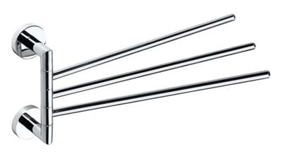 Drievoudige Handdoekhouder Sapho X-Round Draaibaar 45 cm Chroom