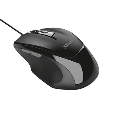Trust Voca Comfortabele muis Muis Zwart