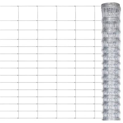 VidaXL Hek 50x1,6 m gegalvaniseerd staal zilverkleurig