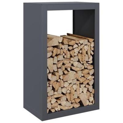 VidaXL Haardhoutrek 60x40x100 cm staal antracietkleurig VidaXL Haardhoutrek 60x40x100 cm staal antracietkleurig