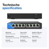Linksys Lgs108-Eu 8-Poorts Desktop Gigabit-Switch Voor Bedrijven - thumbnail