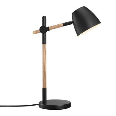 Nordlux TafellampjeTheo zwart met hout - 2112645003