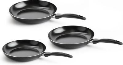 VitaVerde Expert koekenpannenset Ø20 + Ø24 + Ø28 cm - zwart - inductie - PFAS-vrij