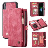 Caseme - vintage 2 in 1 portemonnee hoes - iPhone XR - Rood - thumbnail