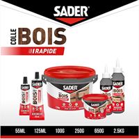 SADER Lijm Hout Quick Shot - Fles 100g - thumbnail