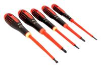 Bahco Ergo Schroevendraaierset Elektronica 5-delig Plat, Kruiskop Phillips - thumbnail