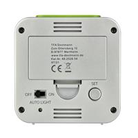 TFA Dostmann 60.2528.54 Wekker Zendergestuurd Zilver Alarmtijden 2 - thumbnail