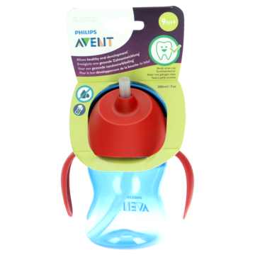 Philips Avent Drinkbeker Rietje Boy Blauw 200ml SCF796/01