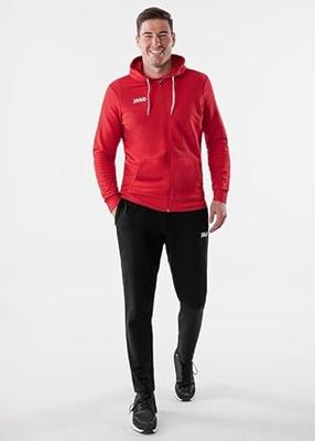 JAKO 6865D Jas Met Kap Base Dames - Rood - 36 JAKO 6865D Jas Met Kap Base Dames - Rood - 36