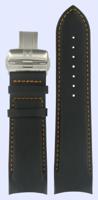 Horlogeband Tissot T600028613 / T600041157 Leder Zwart 24mm - thumbnail