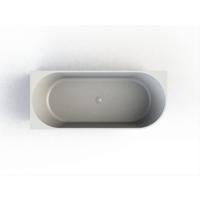 Arcqua Pinto half vrijstaand ligbad 170x73cm mat wit links BAD115454 - thumbnail