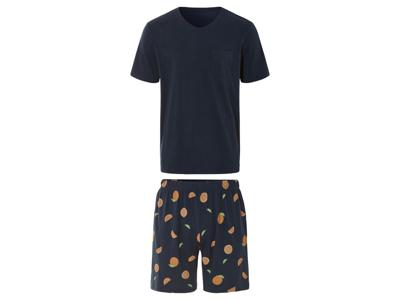 LIVERGY Korte heren pyjama (Marineblauw, S)