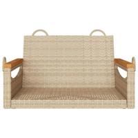 Schommelbank 63x62x40 cm poly rattan beige - thumbnail
