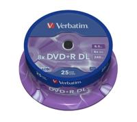 Verbatim DVD + R Double Layer 8,5 GB - 8x brandsnelheid, AZO-technologie, krasbescherming, 25 Pack Spindle - thumbnail