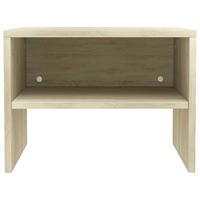VidaXL Nachtkastjes 2 st 40x30x30 cm bewerkt hout sonoma eikenkleurig - thumbnail