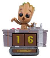 Marvel 3D Perpetual Calendar Groot Death Button 12 cm - thumbnail