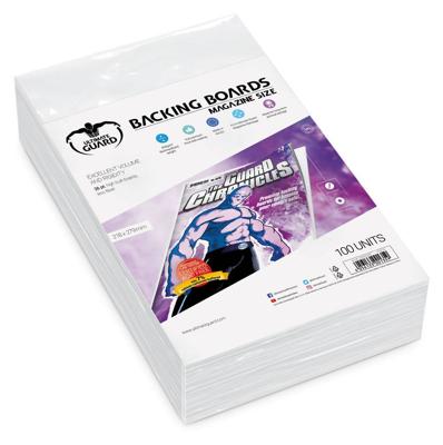 Ultimate Guard Comic Backing Boards (100) - Magazine Size