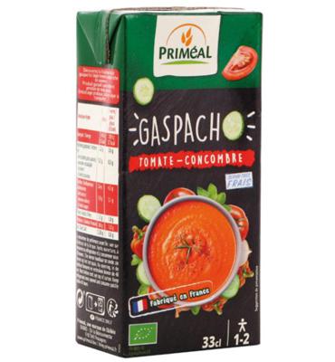 Primeal Gaspacho tomaat komkommer bio 330 Milliliter