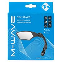 M-Wave fietsspiegel links 110 x 55 mm zwart - thumbnail