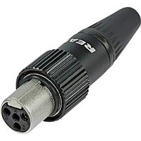Rean AV RT5FCT-B Miniatur-XLR-Steckverbinder Buchse, gerade Polzahl: 5 black 1 pc(s) - thumbnail