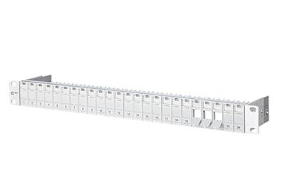 Metz Connect 130920-00-E 24 poorten Netwerkpatchpaneel 483 mm (19) Zonder connectoren 1 HE Grijs Niet ingericht Metz Connect 130920-00-E 24 poorten Netwerkpatchpaneel 483 mm (19) Zonder connectoren 1 HE Grijs Niet ingericht