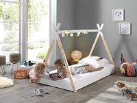 Vipack Bed Tipi - wit/naturel - 90x200 cm - thumbnail