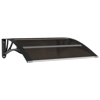 VidaXL Deurluifel zwart 80x75 cm polycarbonaat VidaXL Deurluifel zwart 80x75 cm polycarbonaat