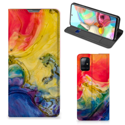 Bookcase Samsung Galaxy A71 Watercolor Dark Bookcase Samsung Galaxy A71 Watercolor Dark