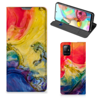 Bookcase Samsung Galaxy A71 Watercolor Dark - thumbnail