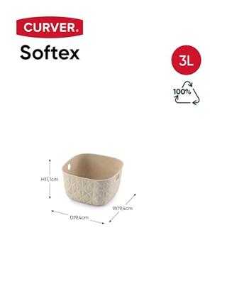Curver Softex opbergmand XS 3L Krijtwit - thumbnail
