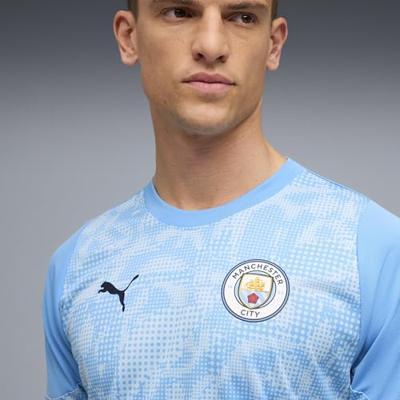 PUMA Manchester City Trainingsshirt 2025-2026 Lichtblauw Wit