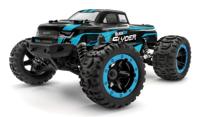 Blackzon Blauw Brushed 1:16 RC auto Monstertruck 4WD 2,4 GHz Incl. accu en lader - thumbnail