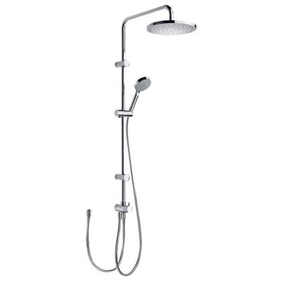 Tres Selection glijstang set met regendouche 111 cm rond chroom