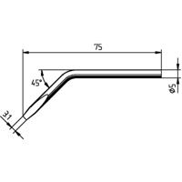 Ersa Soldeertip | afgeschuind | breedte 3,1 mm | 0052 JD/SB | 2 stuks - 0052JD/SB 0052JD/SB - thumbnail