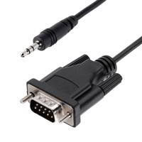 StarTech.com 1m DB9 naar 3.5mm Seriële Kabel voor Serial Device Configuratie, RS232 DB9 Male naar Jack Kabel voor Calibratie van Projectors, Digital Signage, TVs via Audio Jack (9M351M-RS232-CABLE) - thumbnail