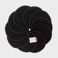 ImseVimse wasbare wattenschijfjes - 10 stuks (Kleur: Zwart) - thumbnail