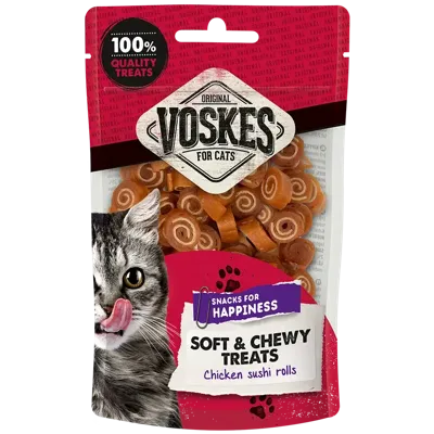 Sushi rolls kip 60g Voskes - Voskes Sushi rolls kip 60g Voskes - Voskes